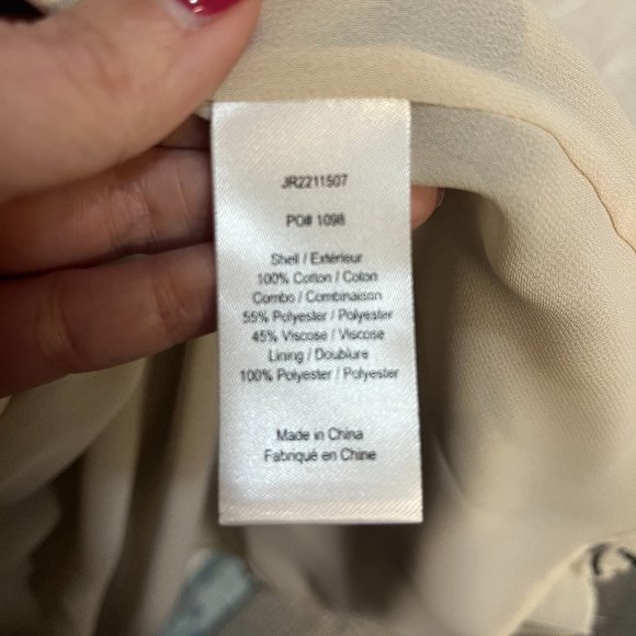 NWT Jason Wu Trench Coat with Jacquard Pleated Back size Large - Picture 7 of 11